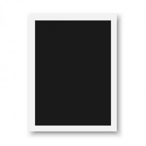 Грифельная доска для записи 107x77 см  (цвет рамы белый)