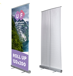 Roll up стенд односторонний 120х200 см Standard (Цена с Печатью на баннерной ткани)