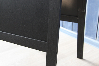 Штендер меловой двухсторонний чёрный размер 150х49 см