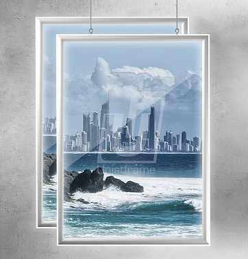 Двухсторонняя панель Frame LED 1200x1800x30 мм с креплением по тросам