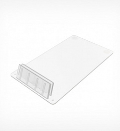 Держатель ценника пластиковый под углом 75° (Комплект 20 шт) прозрачные