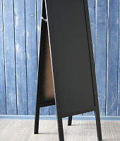 Штендер высокий двухсторонний чёрный размер 150х49 см